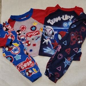 Two pair Spiderman pajamas